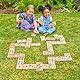 TP Toys Giant Wooden Dominoes Outdoor Family Game for Kids Ages 3+ with 28 Hand-Crafted Premium Tiles for Indoor or Outdoor Play Made with FSC Wood