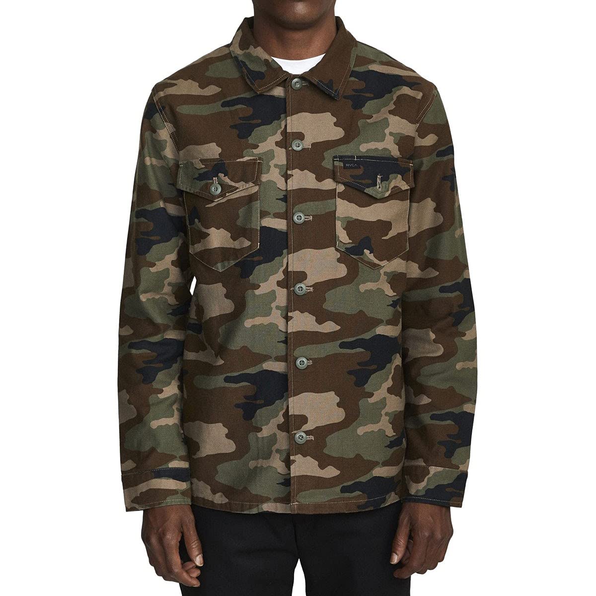 RVCAFubar Extra Shirt Jacket - Camo - Large