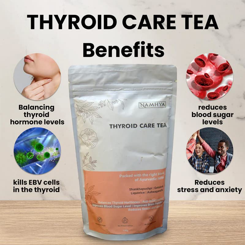 Namhya Thyroid Care Green Tea for Hypothyroidism 100 Natural