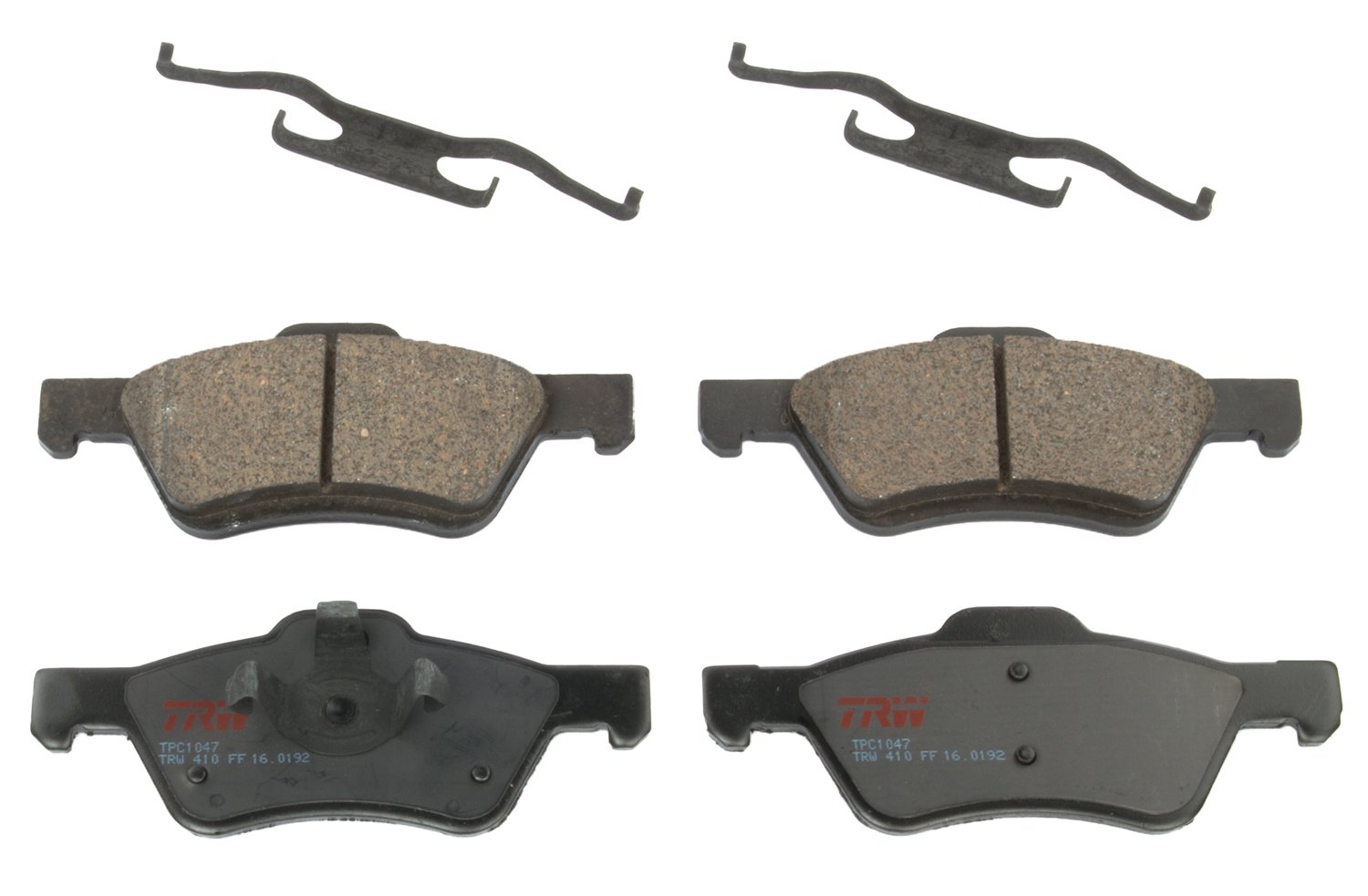 TRW Automotive TPC1047 Disc Brake Pad Set for Ford Escape: 2008-2009 and other applications Front, b