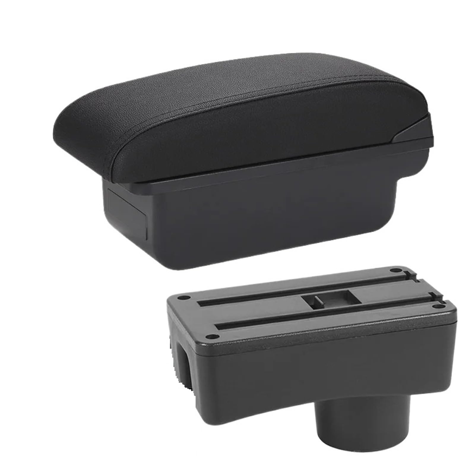 UMDJJU For Toyota For Aygo X 2012-2019 Retrofit Parts Storage Box Car Accessories Car Centre Console Armrest Box(C2 Black line NO USB)
