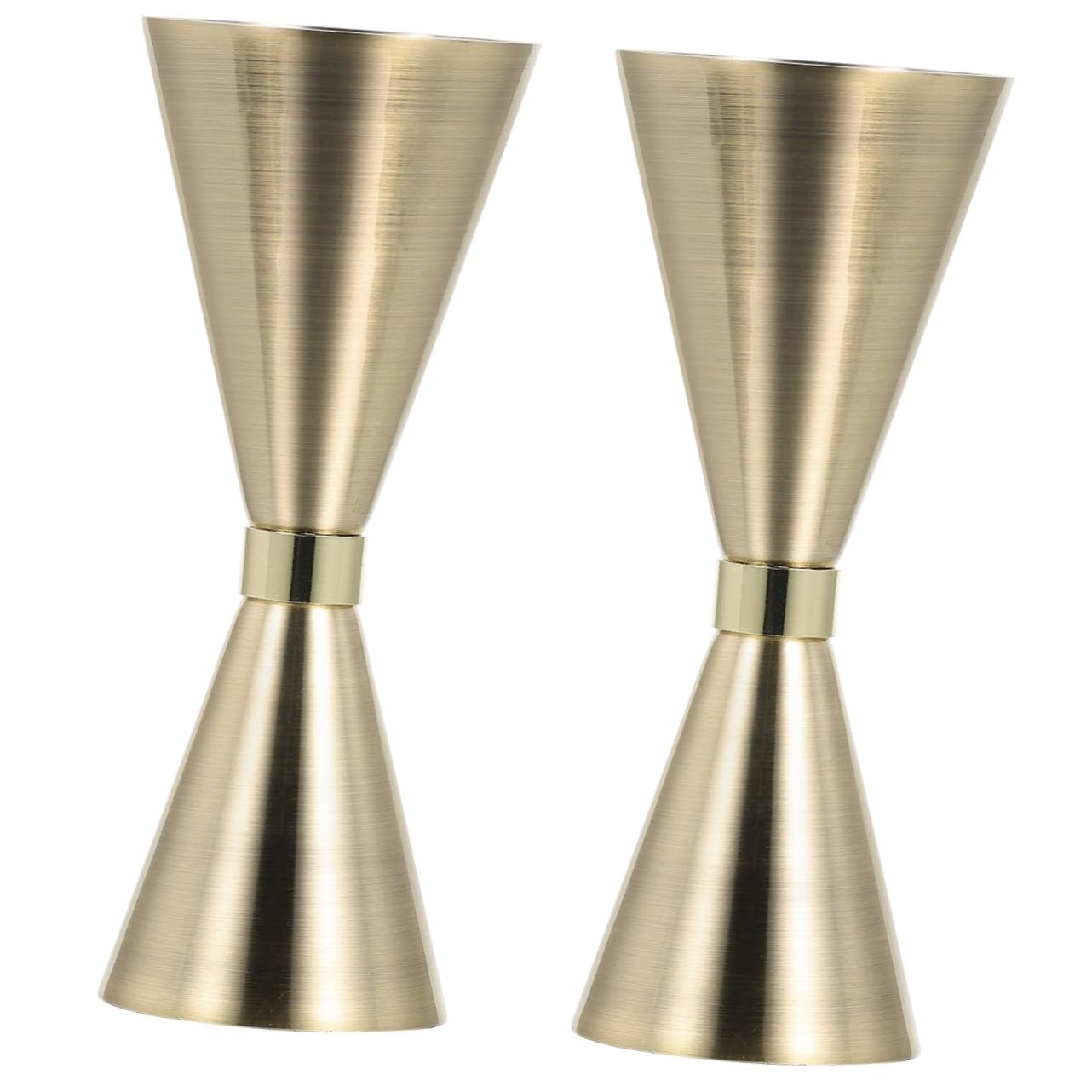 MAGICLULU 2pièces Tasse à Mesurer Acier Inoxydable pour Cocktails Jigger Bar Multifonctionnel Accessoire De Mixologie Et Réutilisable