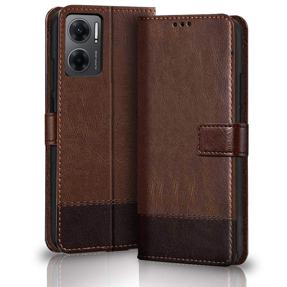 TheGiftKart Flip Back Cover Case for Redmi 11 Prime 5G | Dual-Color Leather Finish | Inbuilt Stand & Pockets | Wallet Style Flip Back Case Cover for Redmi 11 Prime 5G (Brown & Coffee) (B0BDMQ1TJT) Amazon Price History, Amazon Price Tracker