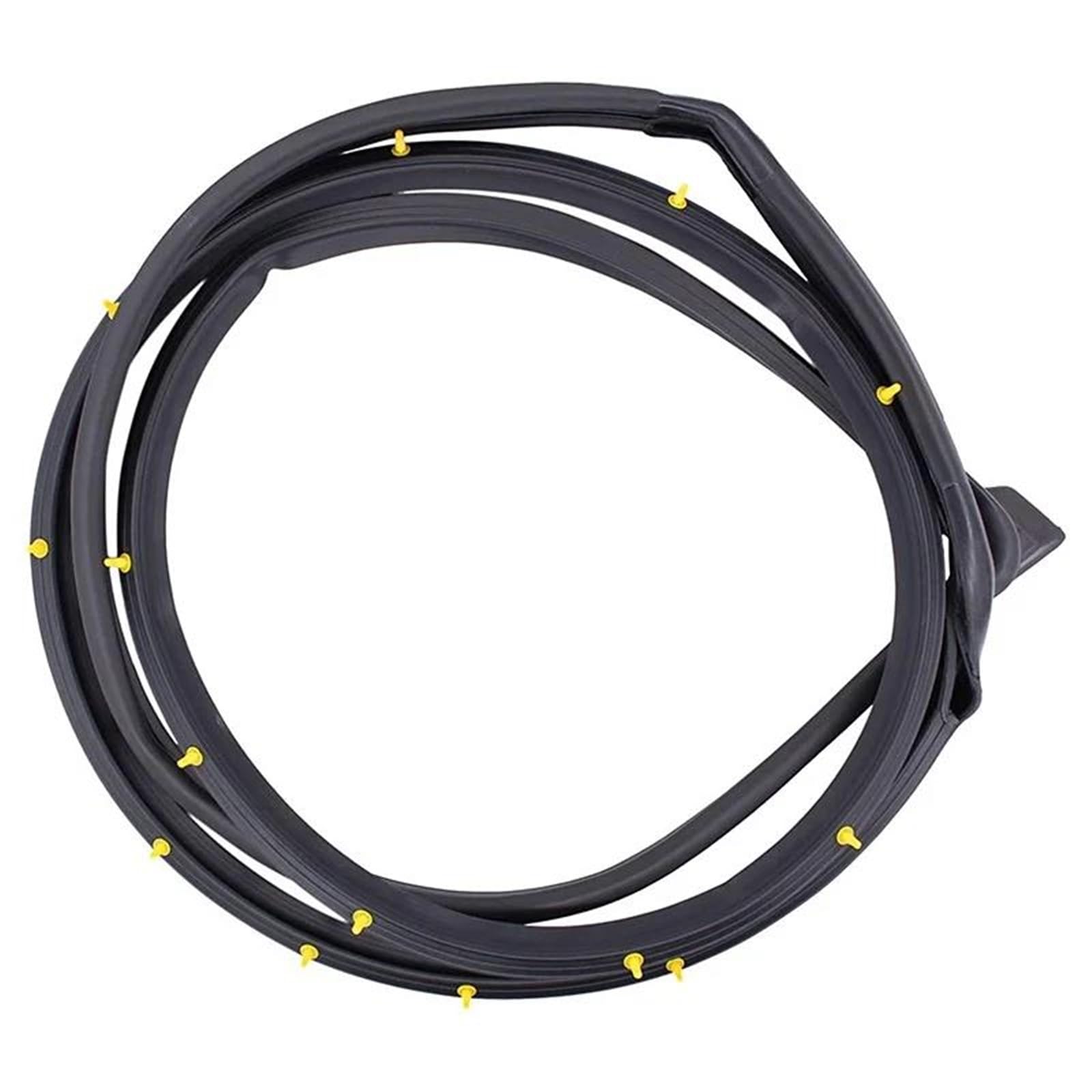 Yueyzhk Front Left & Right Door Weatherstrip Moulding Seal For Civic Sedan 2006-2011 Seals 72350-Sne-A01 72310-Sne-A01 Front Rear Door Window Sealing Strip(Front Left)