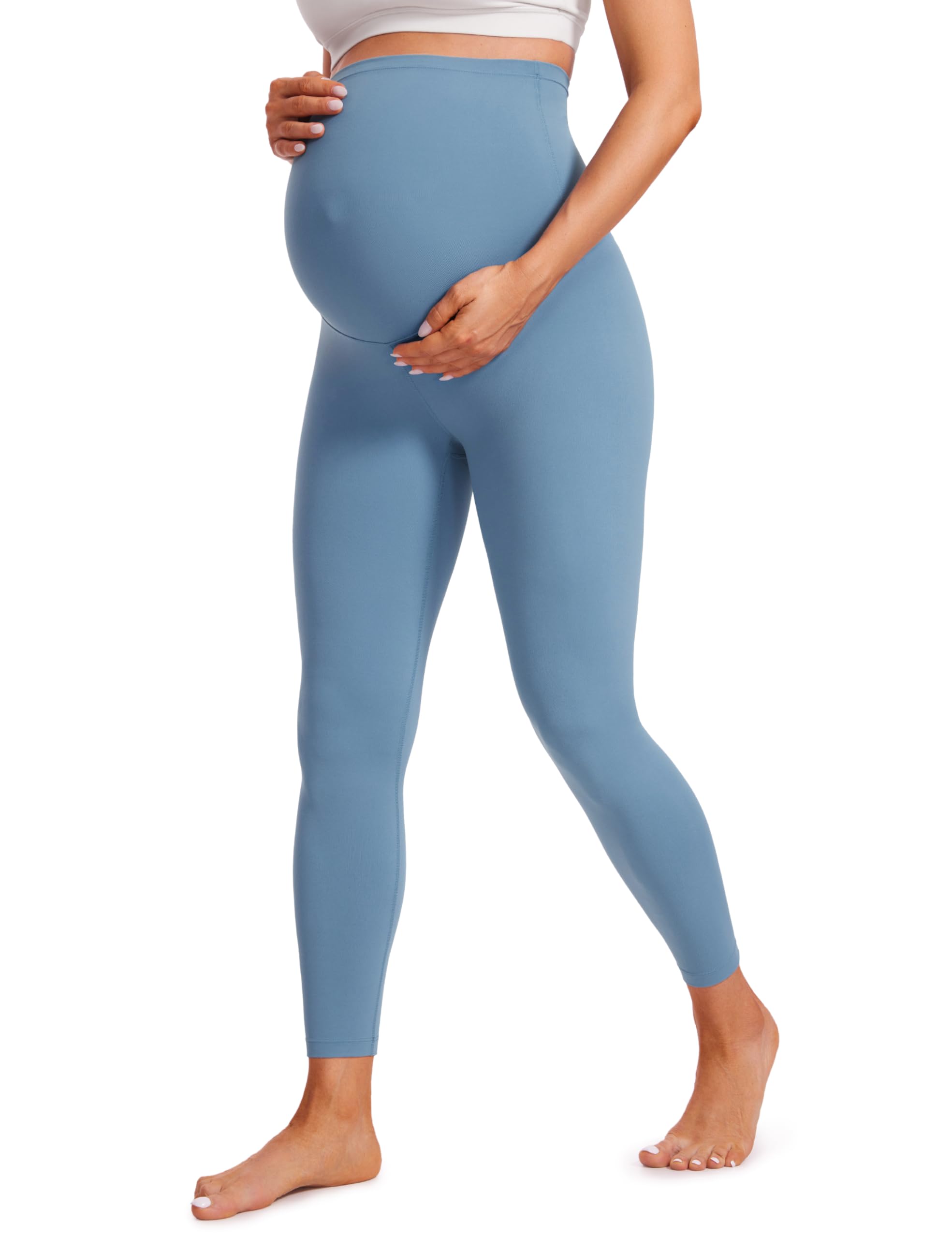 CRZ YOGA Women's Butterluxe 25" Maternity Leggings - Over Bump Workout Leggings Pregnancy Soft Belly Support Yoga Pants — view 21