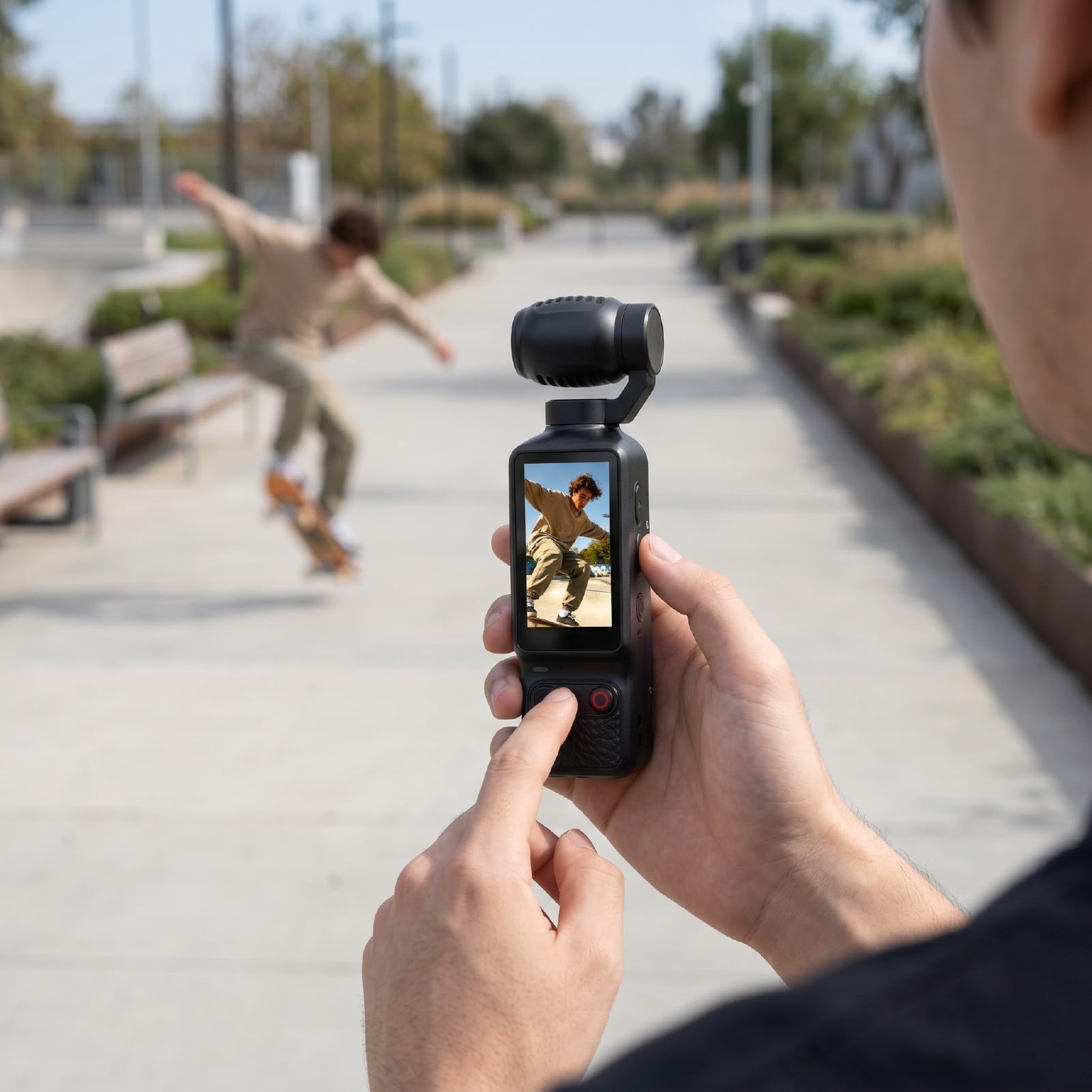 Videocamera Sportiva 4K, Fotocamera 64MP | Fotocamera Vlog con Obiettivo Girevole a 180°, Luce Integrata per Video