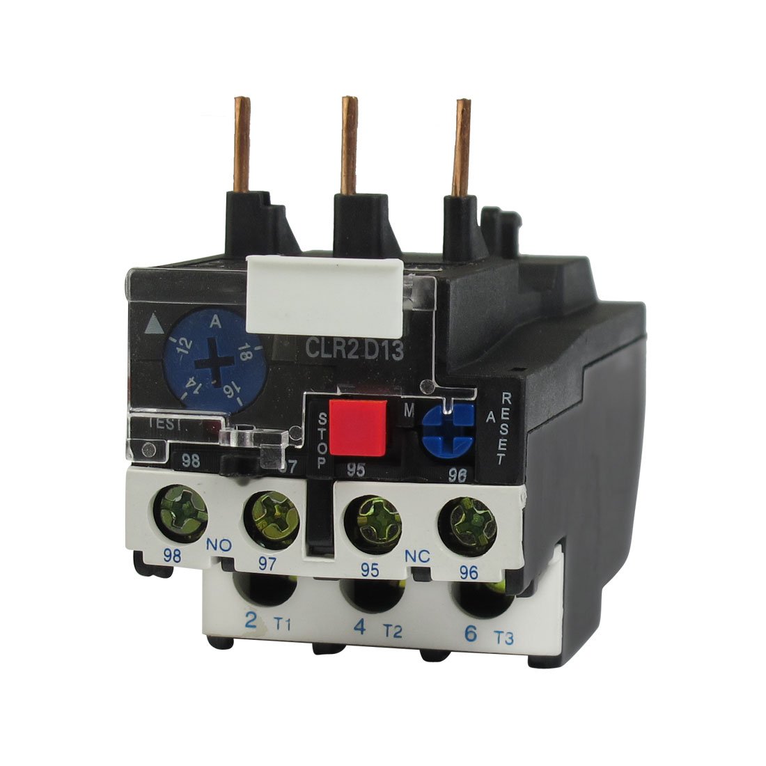 Gvbaepieo One Color Lr2-13 18A 12-18A 3-Phase 1No 1Nc Electric Thermal Overload Relay
