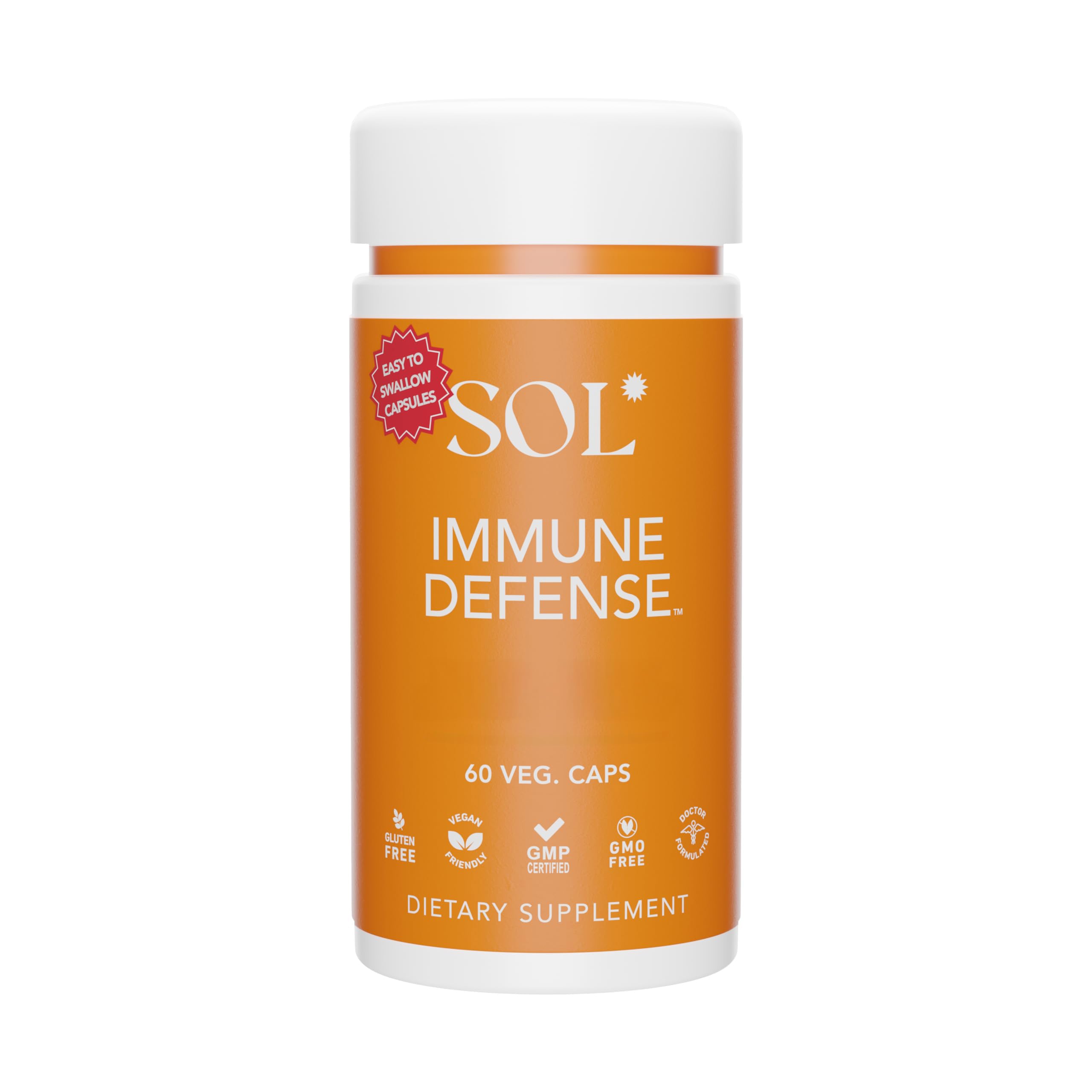 SOL Nutrition Immune Defense Suplemento: Ajuda a Limpar Alergênicos ...
