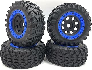 Blue Beadlock Rings Rally onroad Race Shore 4x4truck Hex 17mm beadlock Wheels/Rims and Tires 4pcs for 1/7 1/8 TRAXXAS UDR hobao 8SC ARRMA Mojave FS Atom kyosho XXL hsp redcat