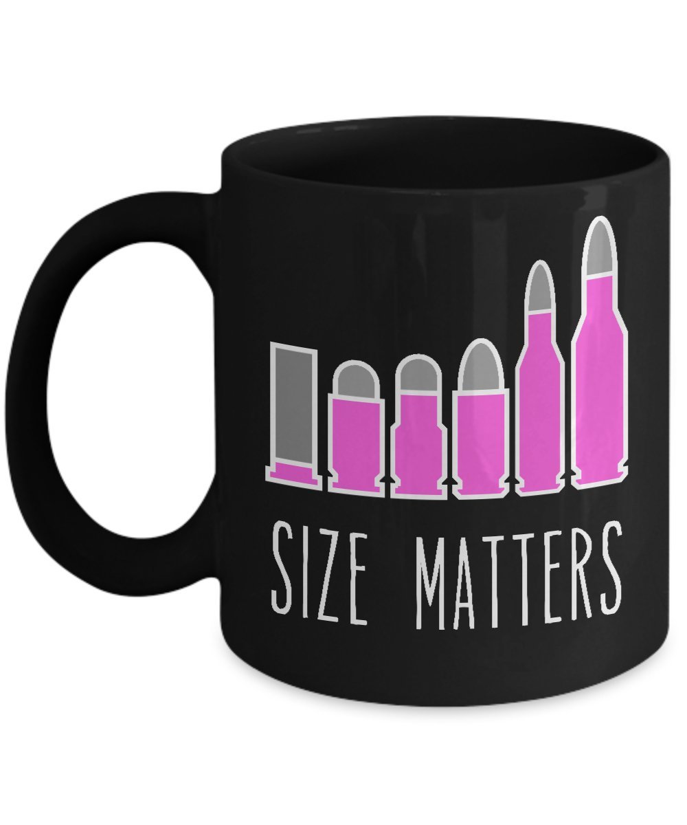 Gun Ammo Size Matters Pro 2nd Amendment Coffee Mug Ammo | Desertcart Jamaica