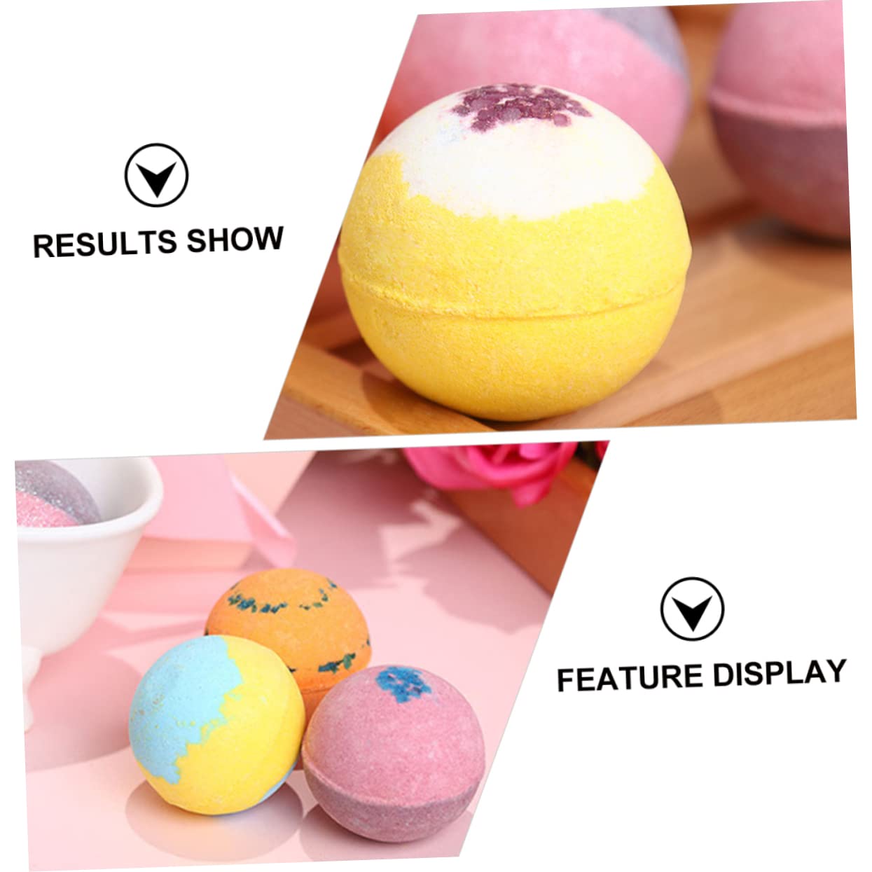 Mikinona Bath Balls 6 Pack 102g Large Natural Ingredients for Relaxing Spa Experience