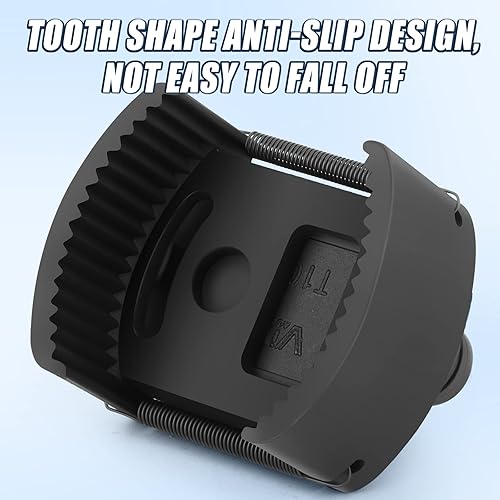 Miniatura 4 de QCDENG Juego de herramientas de extracción de filtro de aceite de alta resistencia ajustable de 12 pulgada, llave de filtro de aceite universal para