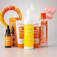 Kit Skincare Vitamina C Anti Idade + Vitamina E com Sérum Clareador de Pele Melasma Cloasma