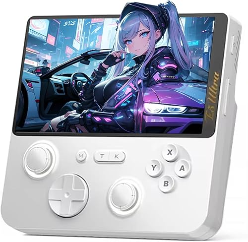Consola de juegos E5 Ultra portátil, pantalla IPS de 5 pulgadas, consola de juegos retro de doble sistema con 128 GB, reproductor de videojuegos