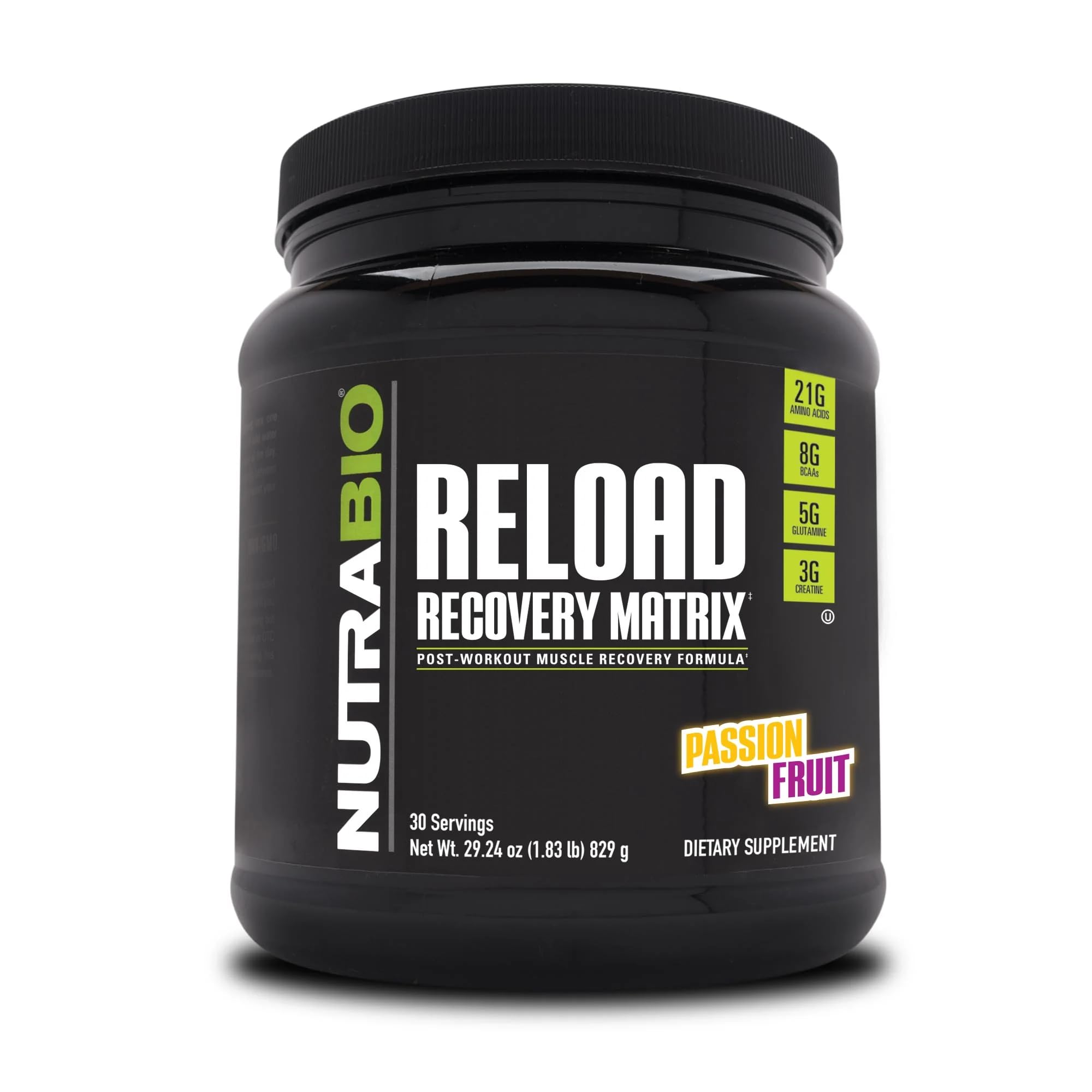 NutraBio Reload - 30 Servings (Passion Fruit)