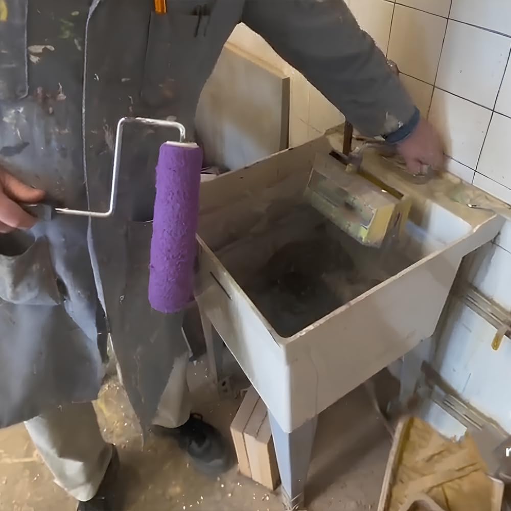Nettoyeur de rouleau de peinture et lave-linge de séchage, outil de nettoyage tout en un pour rouleaux de peinture de 22,9 cm