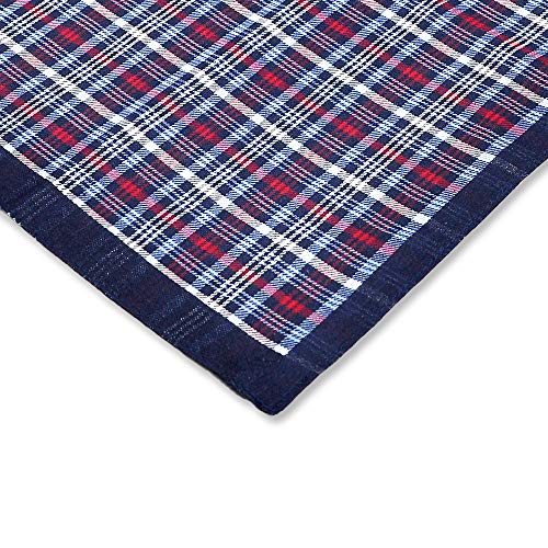 Pure Cotton Men's Soft Handkerchiefs Assorted Color Pack of 6 Gift Set by Zenssia - Thumbnail 3