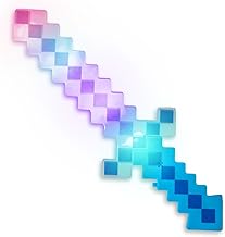 Fun Central LED Light-Up Pixel Sword – 18” 8-Bit Style Toy with Multicolor Flashing Lights
