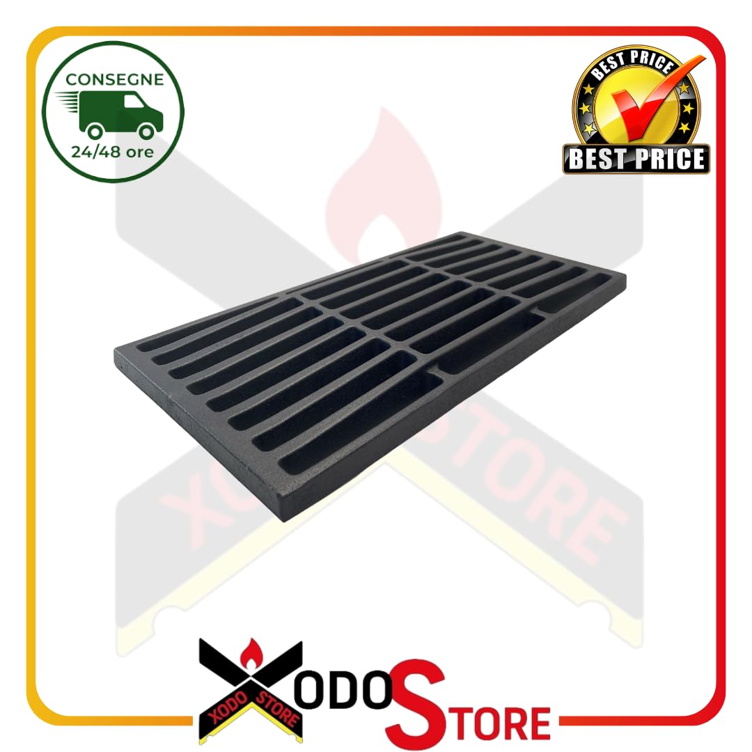Griglia Caduta Cenere in Ghisa ORIGINALE EDILKAMIN 17x35 cm – Cod. R28020 | Ricambio per Stufe Acquatondo, Alto2, Idro 100, Plus, Spazio, Stile Curvo | GHISA