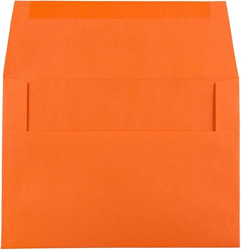 Miniatura 2 de JAM Paper, sobre para invitación de papel reciclado, color amarillo fuerte, 4 tamaños, 50 por Paquete