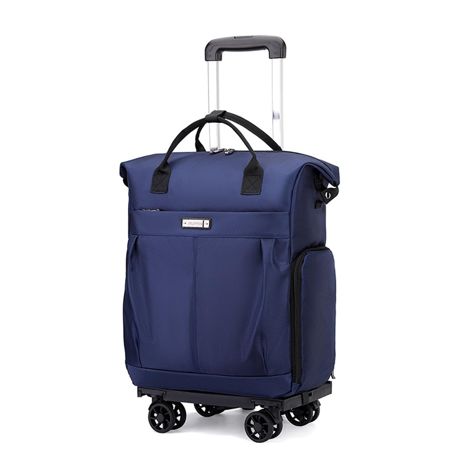 FANDARE 35L Laptop-Trolleys Herren Damen Einkaufstrolley klappbar Rollerrucksack Business Wandlungsrucksack Reiserucksack mit Rollen Trolley-Rucksack Rollen Handgepäck Rolling Aaktenkoffer Blau