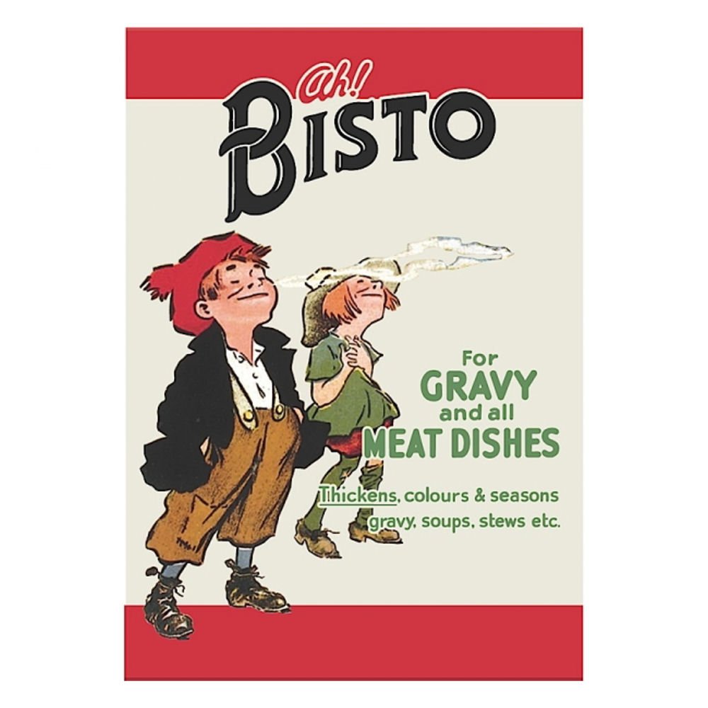 Bisto "For All Meat Dishes" Large Steel Sign