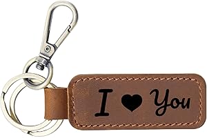 Customized Leather Keychain for Men, a Thoughtful Gift for Birthdays.