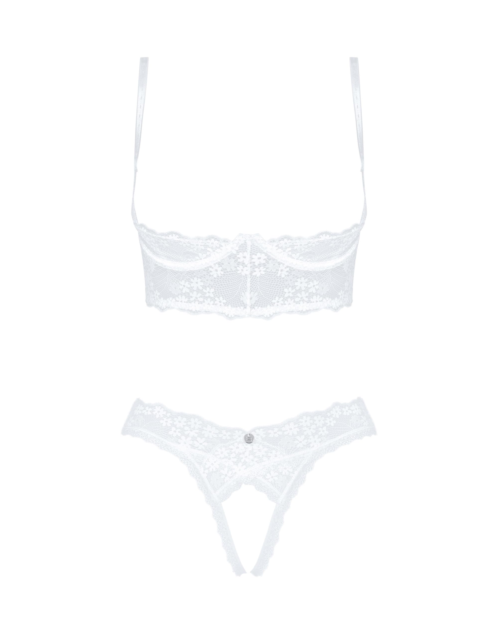 Selente Love & Fun verführerisches Damen Unterwäsche-Set aus BH, Slip & exklusiver Satin-Augenbinde, Made in EU