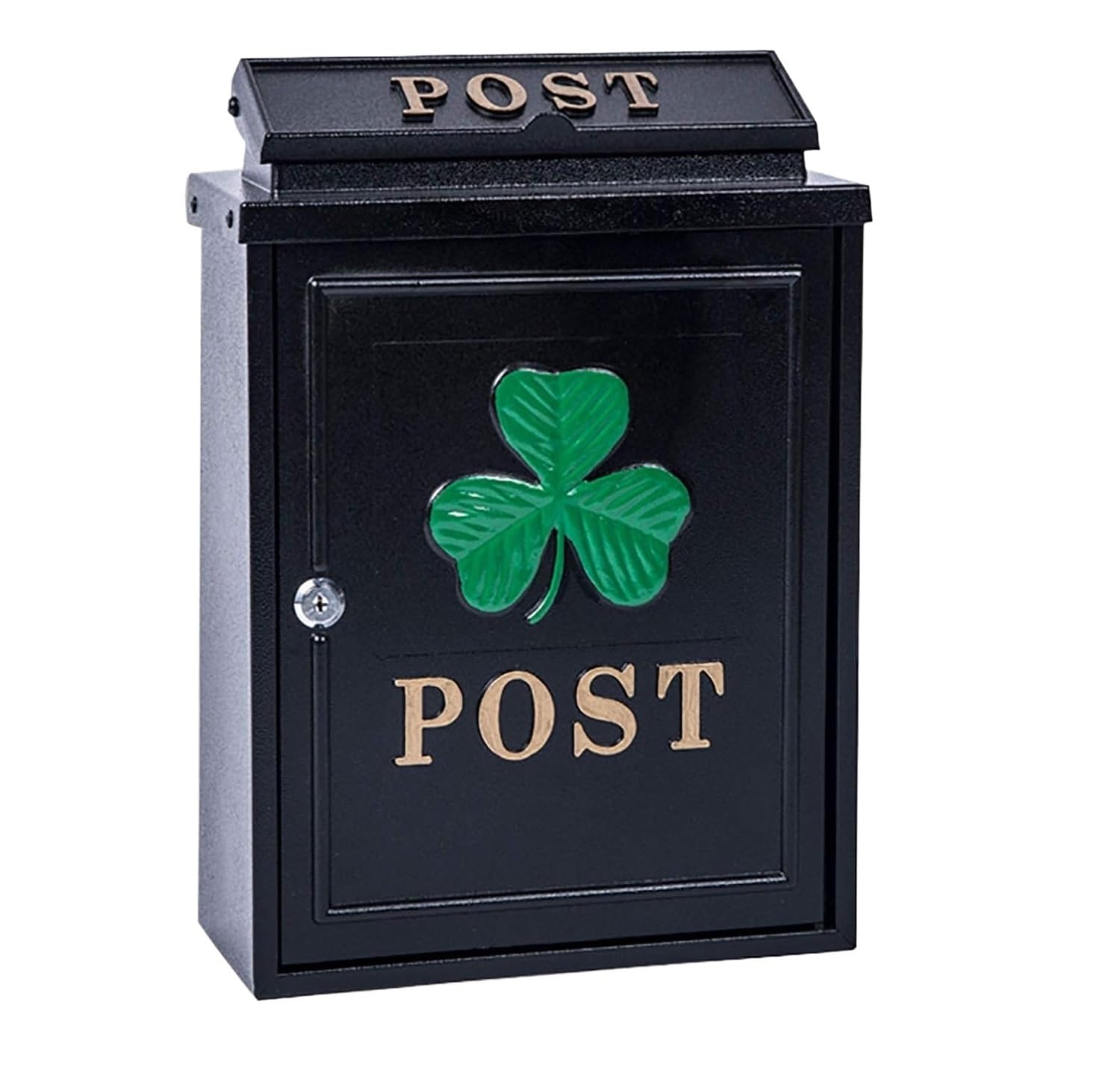 Outside Postbox Lockable Wall Mounted Rustic Mailbox Galvanized Metal Decor Tin Post Box For House Letterbox For Wall(E)