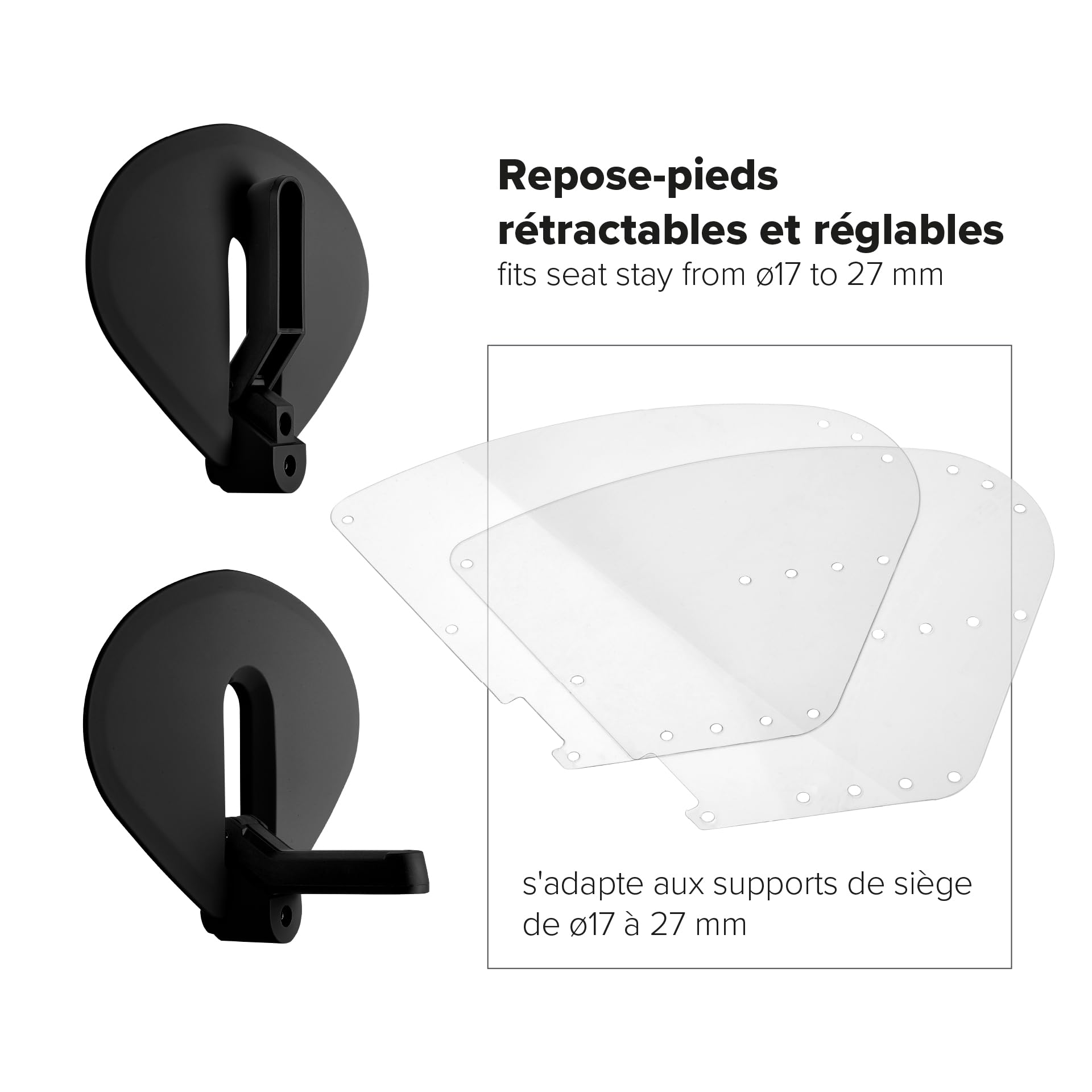 POLISPORT 8636100022 - Siège Guppy Junior MIK HD Polyvalent pour Enfants de 6+, Compatible avec vélos 24''-29'' et vélos électriques avec Porte-Bagages MIK HD, Charge Max. 27 kg, Couleur Gris Foncé