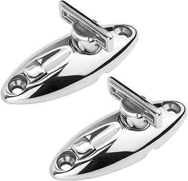2 Pcs Quick Release Fender Hanger, 316 Stainless Steel Fender Hanger, Pontoon Rail Fender Hanger, Boat Top Hinges, Swivel Side Mount Hinge, Quick Release Hinge