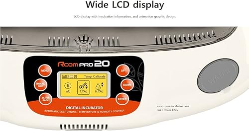 Miniatura 6 de A&I Brooders and Incubators R-Com Pro 20 PX20 Garantía de incubadora de huevos digital completamente automática que distribuidor local de EE. UU