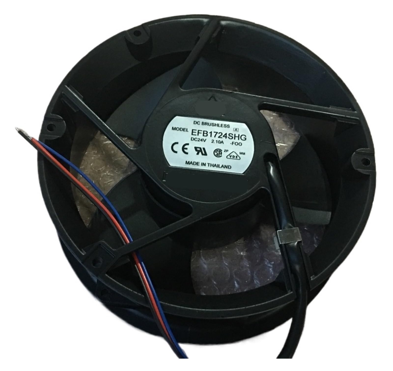 PEQYUACTE EFB1724HG-F00 EFB1724HG-R00 Fan 24VDC 2.10A 172x50.8mm 3-Lead Wires(EFB1724HG-R00)