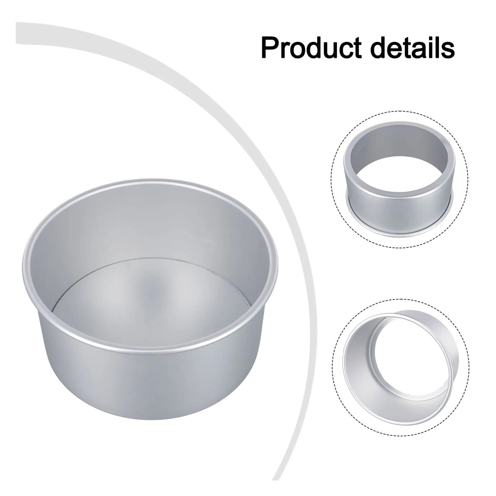 Molde for pasteles hueco redondo, no de 8 pulgadas, Compatible con hornear y