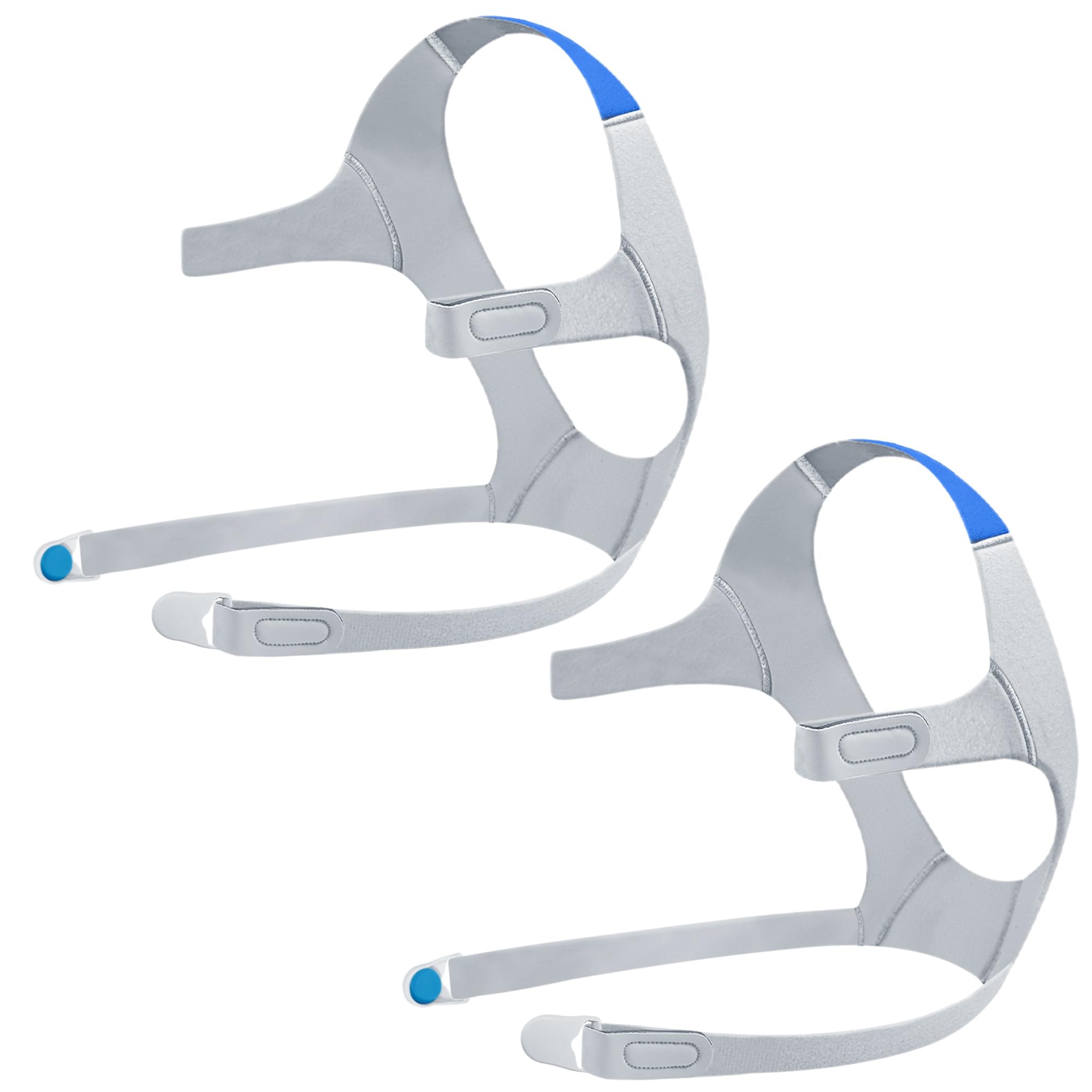Pack de 2 Arneses Compatibles con Airfit F20 con 4 clips Magneticos, Arnes de Repuesto para F20, Accesorios CPAP de BlessEase(M)