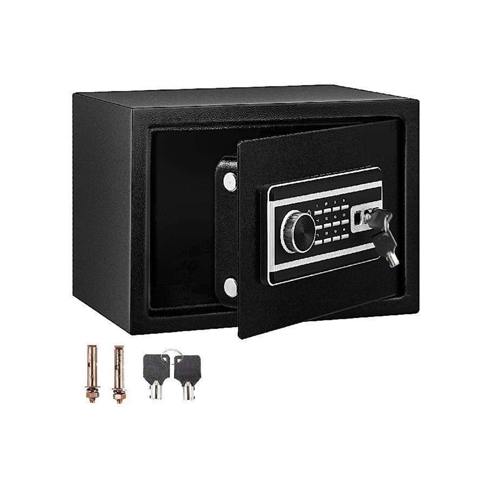 Safe Box, Fingerprint Locks Safe Deposit Box 0.8/1.7/2.1 Cubic Feet Digital Electronic Secret Hidden Piggy Bank for Store Money(0.8 Cubic Feet)