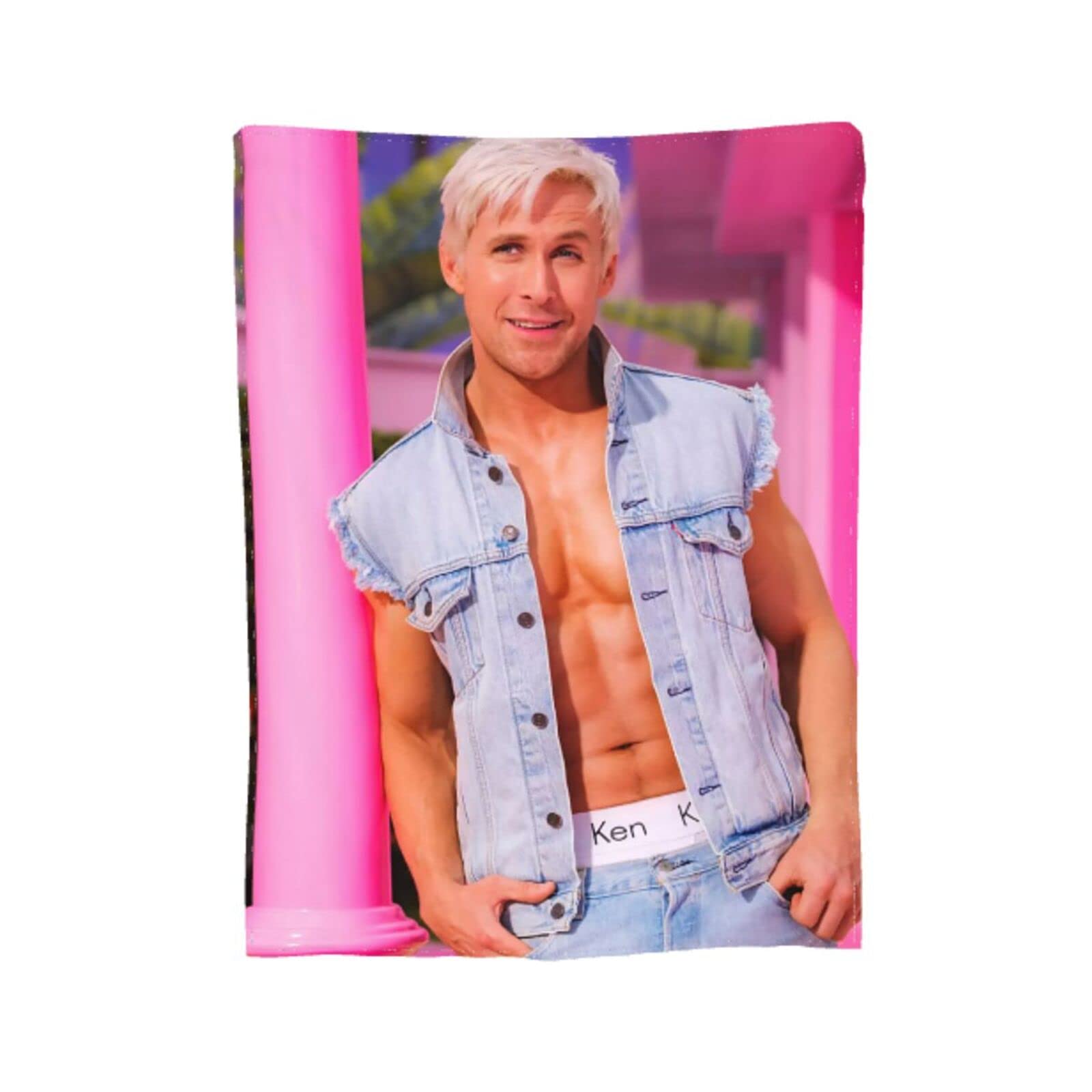 Ryan Gosling Collage Flanell-Decke - Superweich, 125x100 Cm, Waschbar, Für Sofa, Bett & Reisen