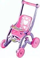 Genérico Carrinho de Boneca Infantil Grande Princesas Carrinho de Bebê Brinquedo Rosa