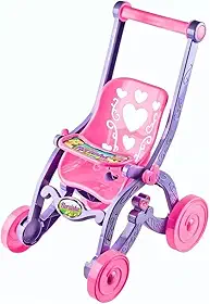 Genérico Carrinho de Boneca Infantil Grande Princesas Carrinho de Bebê Brinquedo Rosa