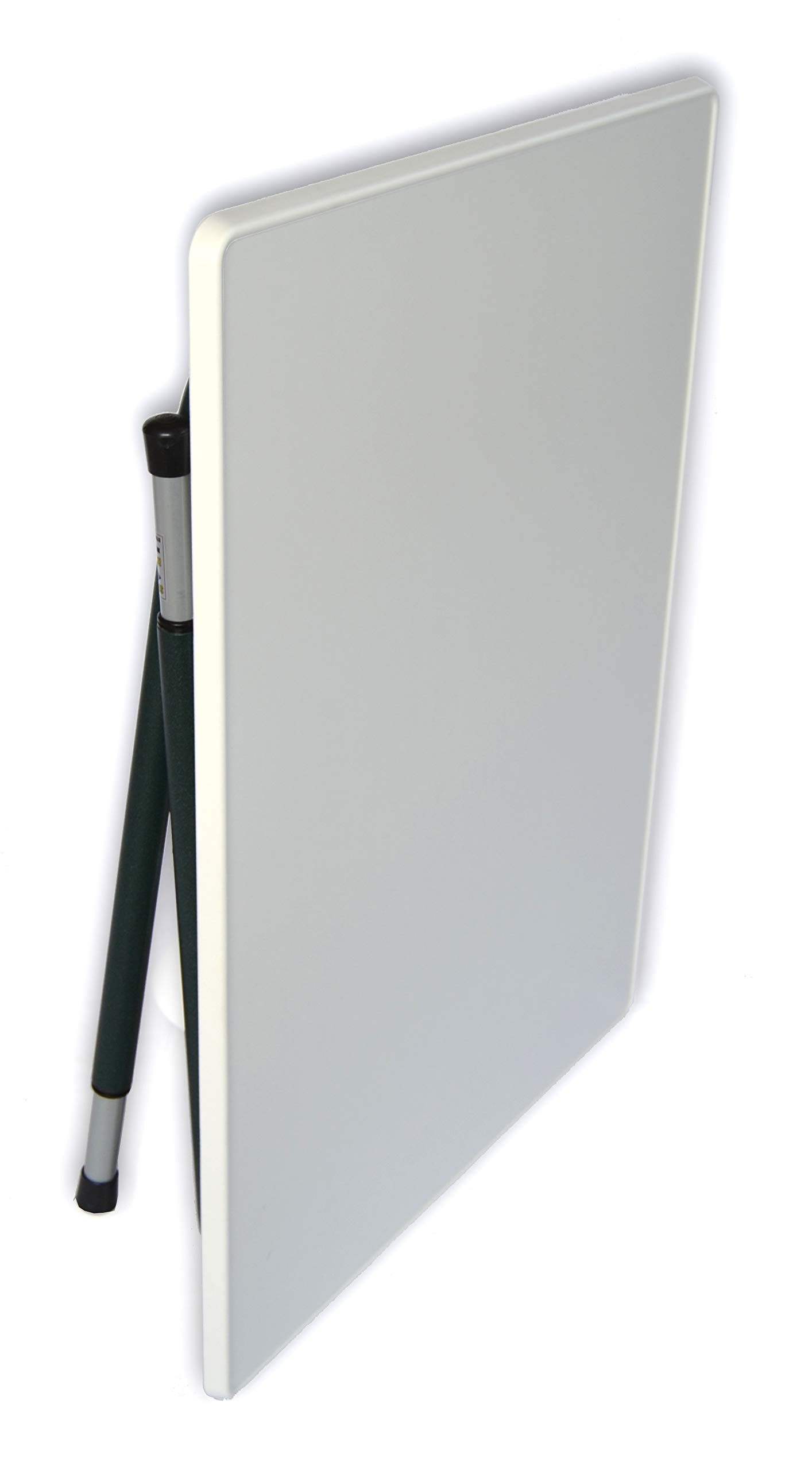 CASTELMERLINO 67 Tavolo Pieghevole Melaminico Bordato con Gambe Telescopiche, cm 80 x 60