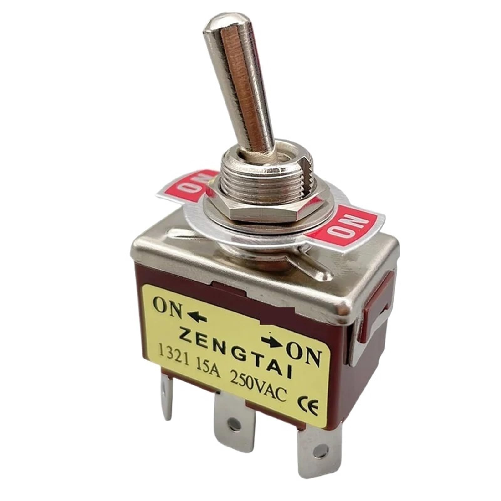 Interruptor DPDT E-TEN1321 robusto 15A con terminacion marron 5