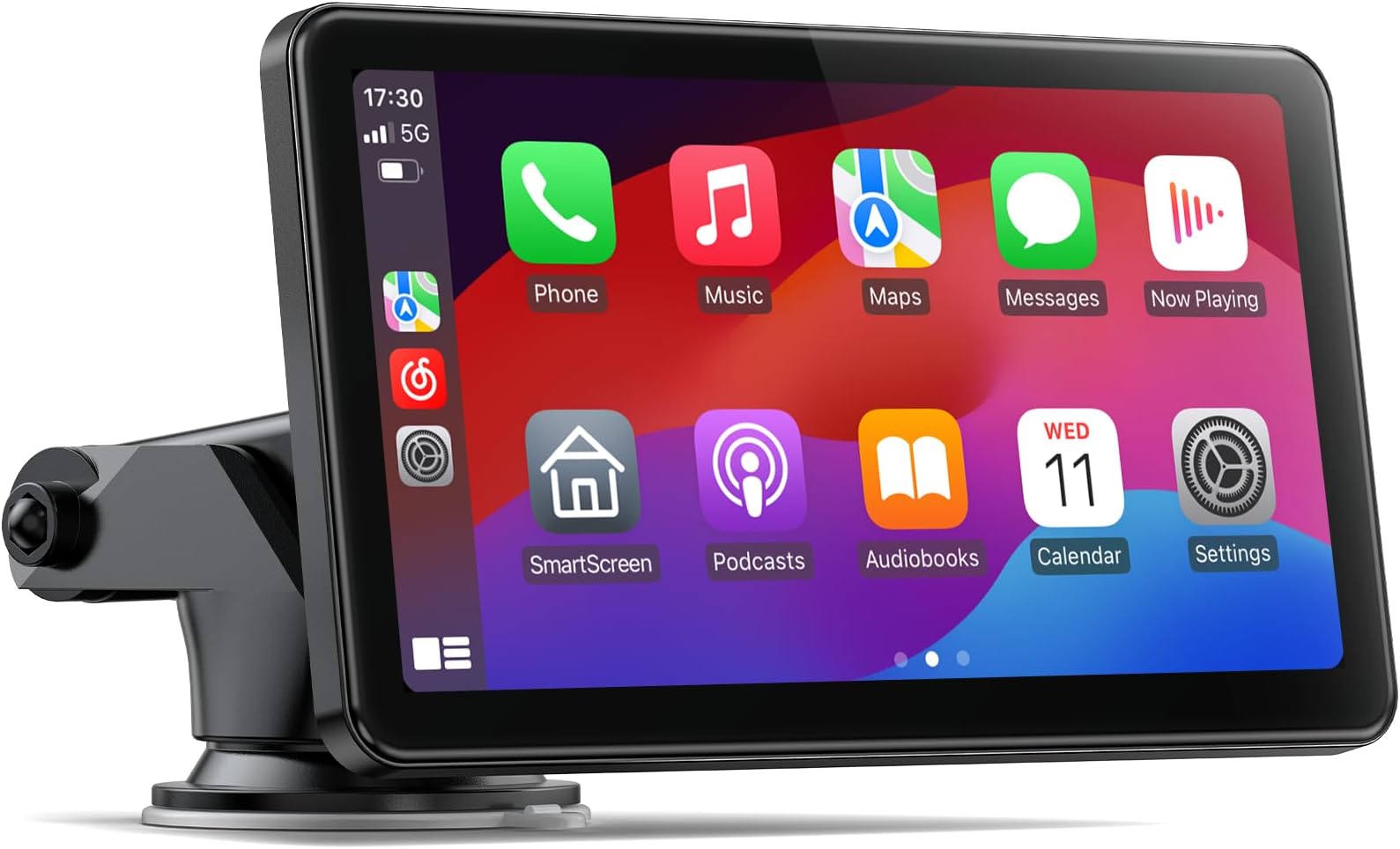 7-inch Wireless Carplay Screen for Car Compatable with Apple CarPlay and Android Auto,Portable Car Play Unit with Backup Camera,Navigation,Bluetooth,Mirror Link,Touch Screen for All Vehicles