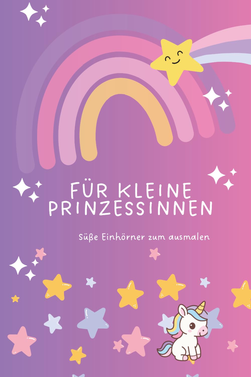 Für kleine Prinzessinnen: Süße Einhörner zum ausmalen