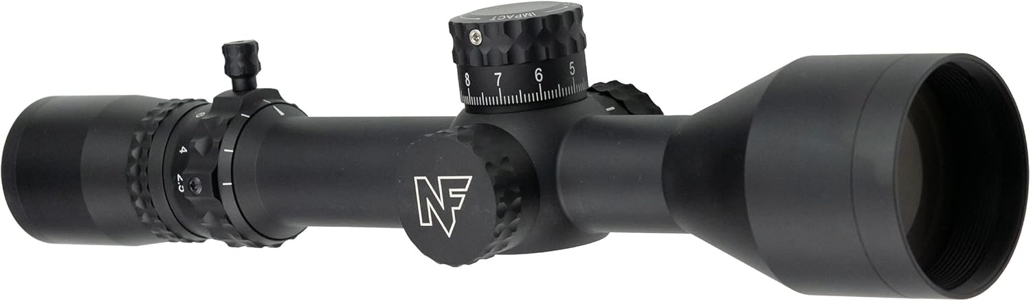 Nightforce NX8 2.5-20x50mm F1 Compact Riflescope - First Focal Plane (FFP), DigIllum Illuminated Reticle, ZeroStop, Adjustable Parallax, Long Range Precision Scope