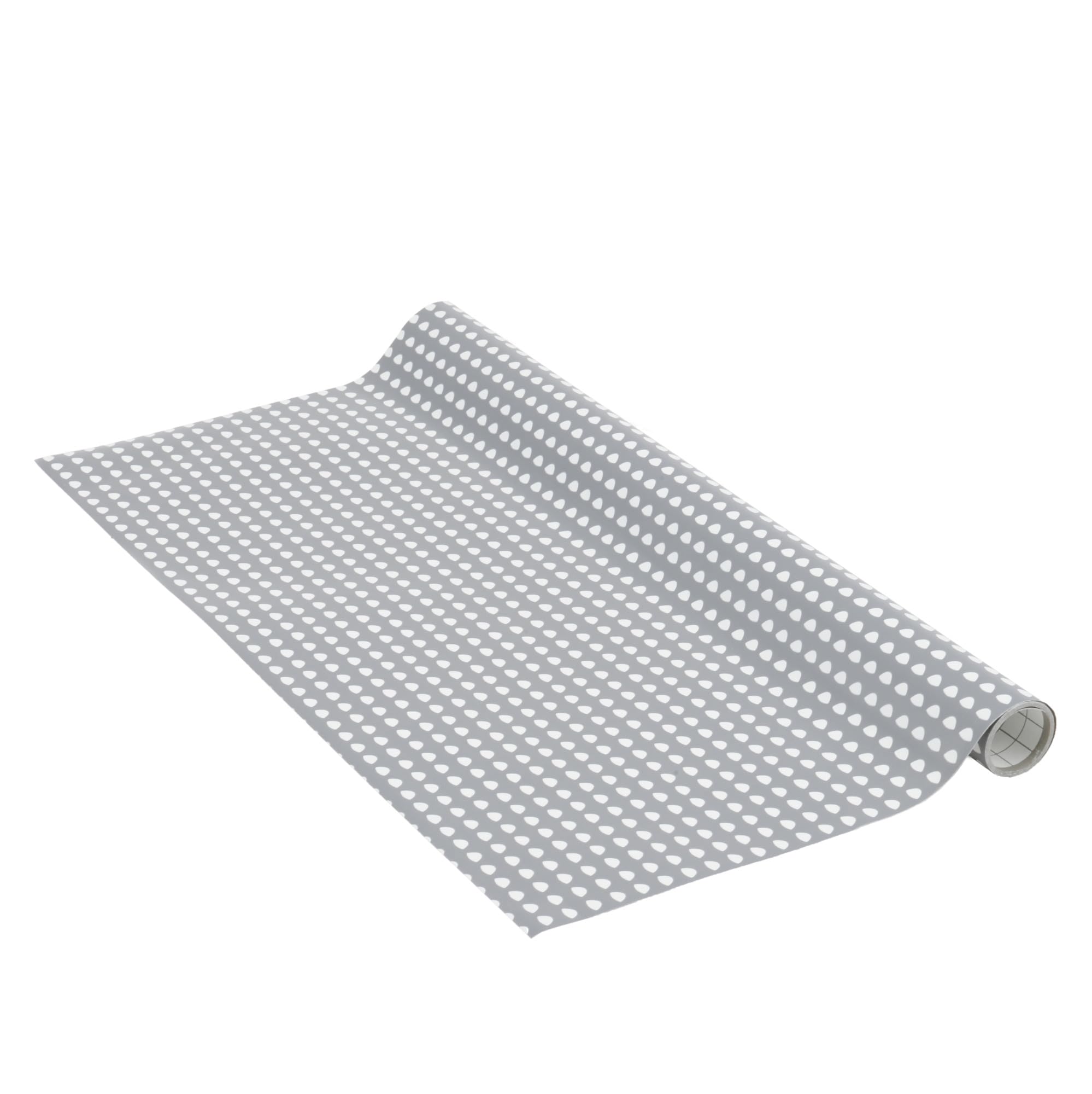 Venilia Adhesive Film, Erika Grey Polka Dots, 67.5 cm x 1.5 m, 95μ Thickness, Self-Adhesive Furniture Film, Decorative Film, Wallpaper, Kitchen Film, Phthalate-Free, Made in EU