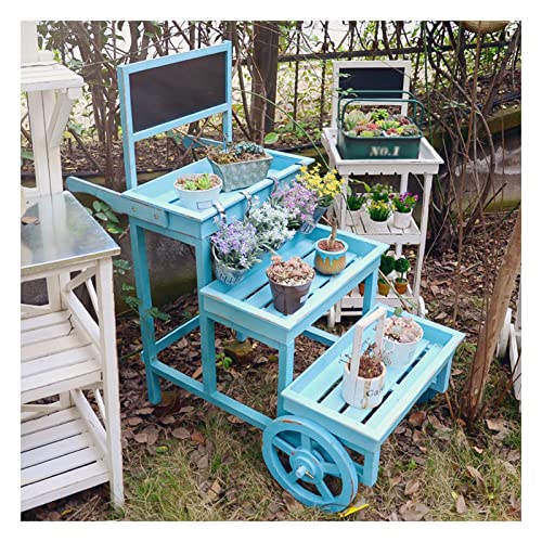 Table de travail de jardin pour patio et balcon fleuri - 2