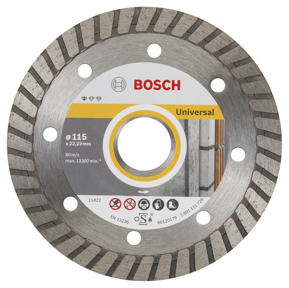 Bosch Professional 10 Adet Elmas Kesme Diski (Yapı Malzemesi için, Çap: 115 mm, Delik Çapı: 22,23 mm, Açılı Taşlama Makinesi Aksesuarı)
