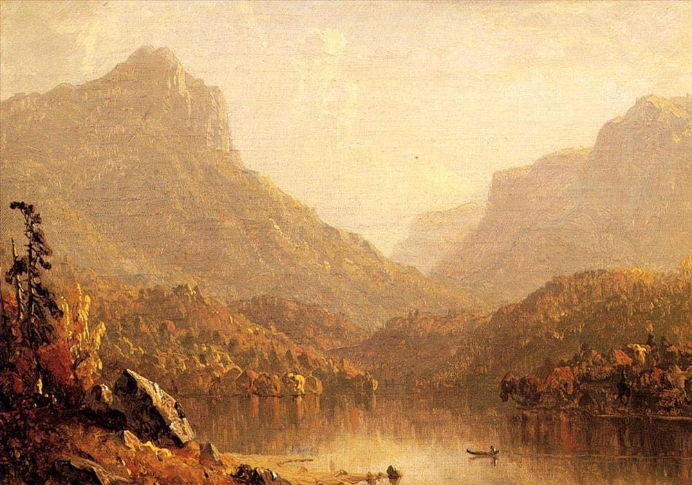 Amazon.co.jp: 21 の有名な絵画 - 湖の風景 1861 年の風景 サン