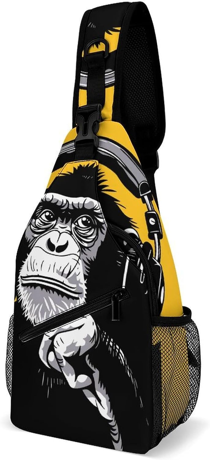 Music Monkey Chest Bag 15in