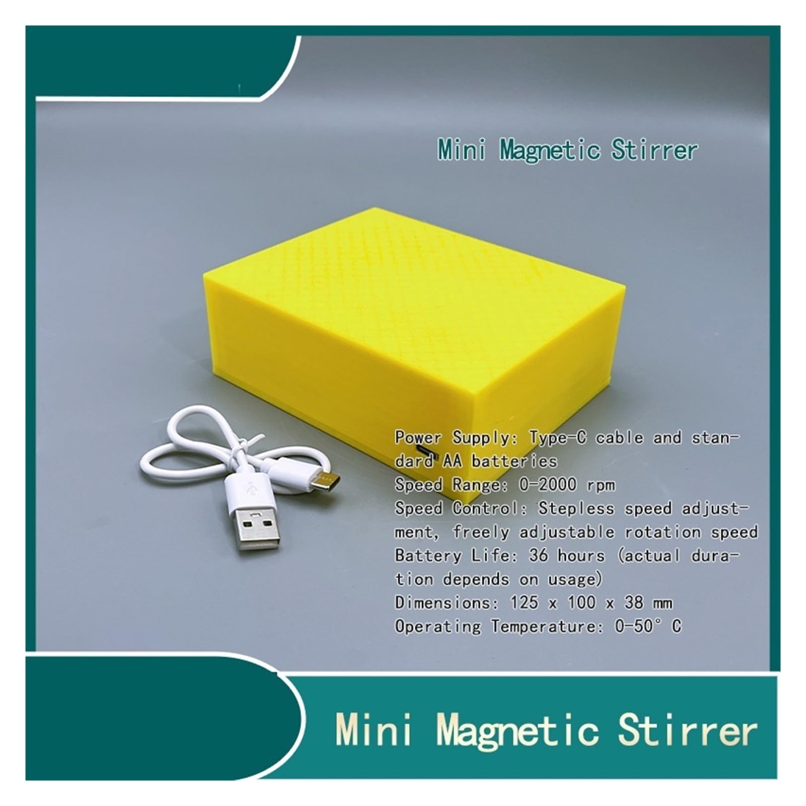Mieszadło Laboratoryjne, Mini mieszadło magnetyczne, mocne mieszanie magnetyczne z wibracją i bezstopniową regulacją prędkości, kompaktowy przyrząd mieszający